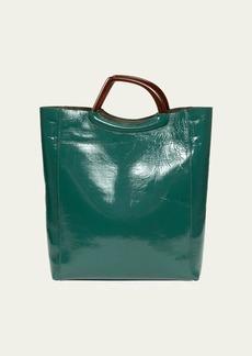 Dries Van Noten Crisp Large Patent Leather Tote Bag