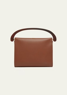 Dries Van Noten Crisp Leather Top-Handle Bag
