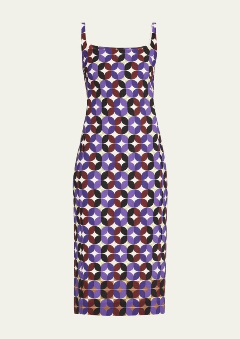 Dries Van Noten Deban Patterned Midi Dress