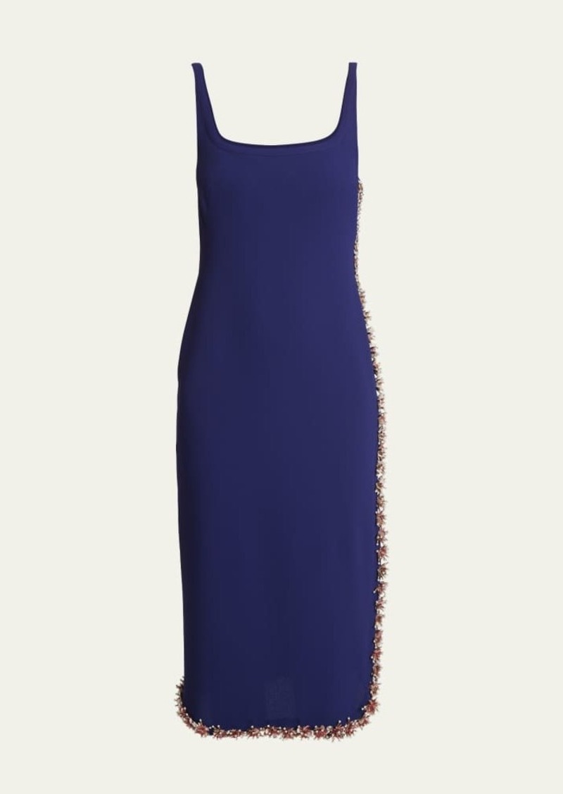 Dries Van Noten Debans Embellished Midi Dress