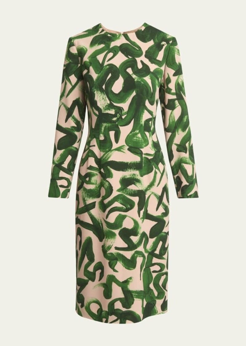 Dries Van Noten Delavina Printed Midi Dress