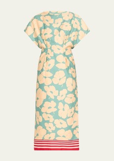 Dries Van Noten Dezos Floral-Print Midi Dress