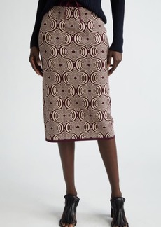 Dries Van Noten Graphical Jacquard Sweater Skirt