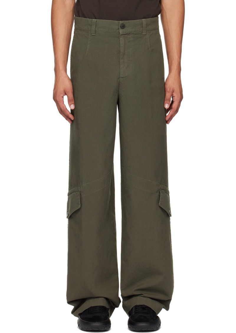 Dries Van Noten Gray Loose-Fit Cargo pants