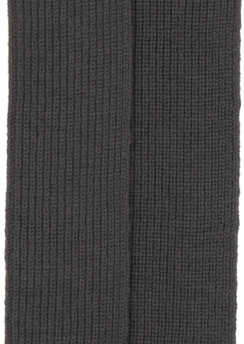 Dries Van Noten Gray Ribbed Scarf