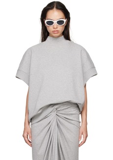 Dries Van Noten Gray Short Sleeved Sweatshirt