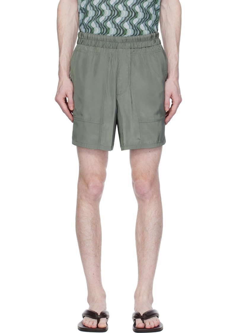 Dries Van Noten Gray Three-Pocket Shorts