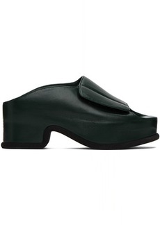 Dries Van Noten Green Block Heeled Sandals