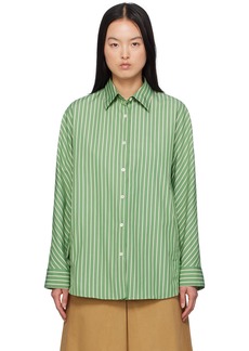 Dries Van Noten Green Oversized Shirt