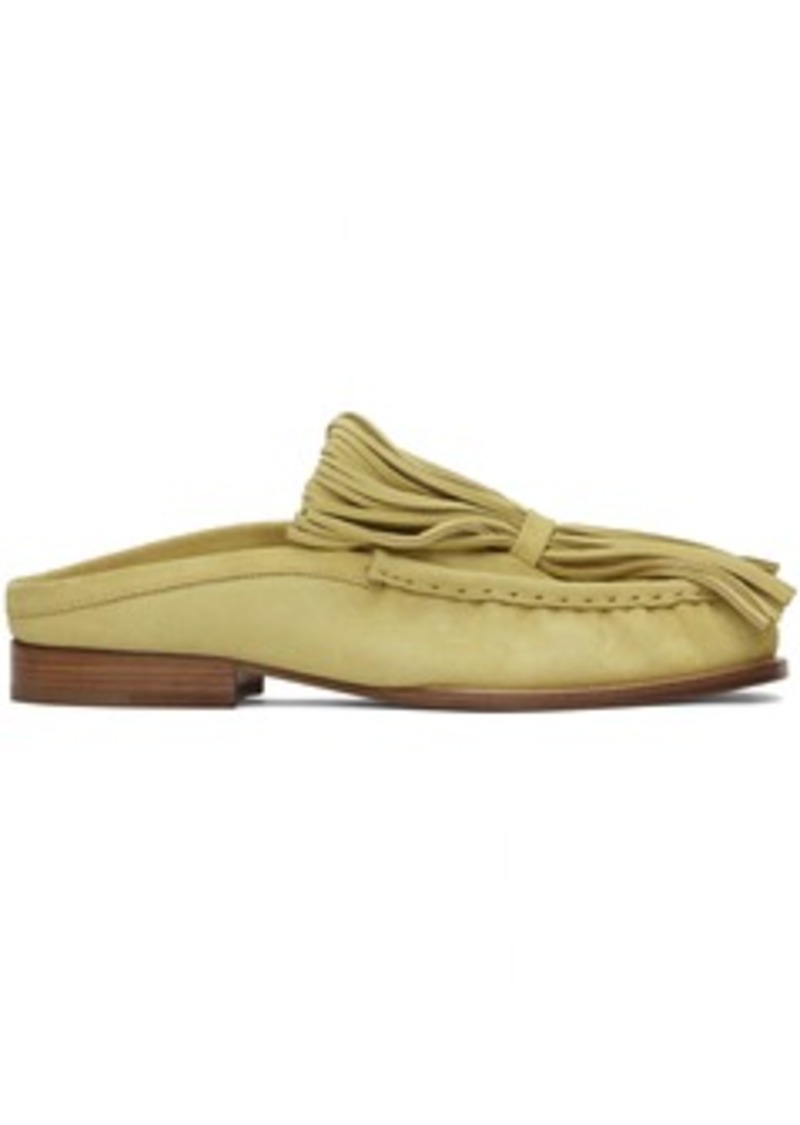 Dries Van Noten Green Slip-On Loafer