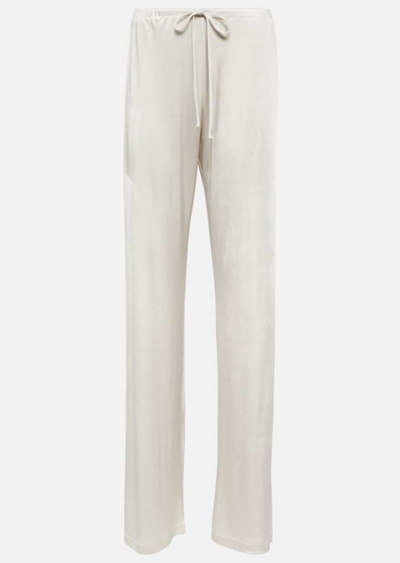 Dries Van Noten Huchas jersey straight pants