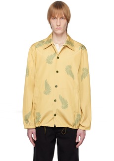 Dries Van Noten Khaki Graphic Jacket