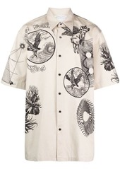 DRIES VAN NOTEN LOOSE-FIT COTTON SHIRT WITH SHORT SLEEVES