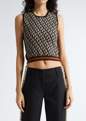 Dries Van Noten Moon Jacquard Sleeveless Sweater