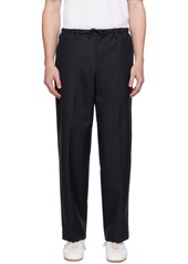 Dries Van Noten Navy Wool Trousers