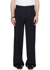 Dries Van Noten Navy Wool Trousers