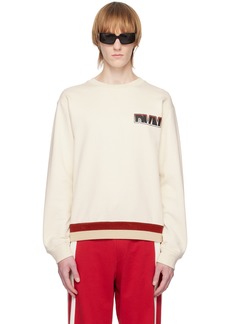 Dries Van Noten Off-White Appliqué Sweatshirt