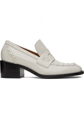 Dries Van Noten Off-White Loafer Heels