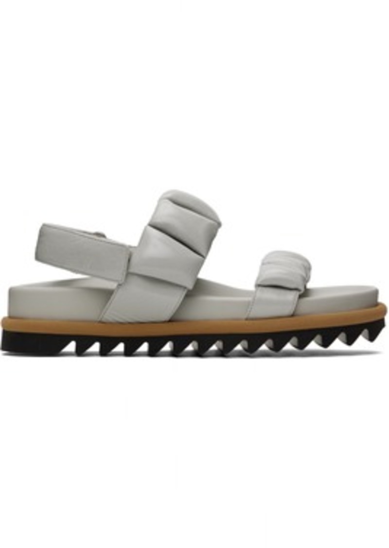Dries Van Noten Off-White Padded Leather Sandals