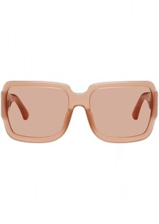 Dries Van Noten Pink Linda Farrow Edition Oversized Sunglasses