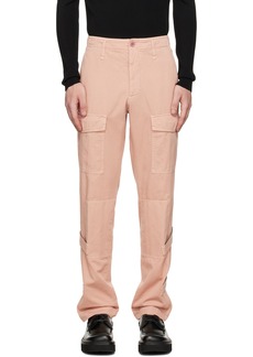 Dries Van Noten Pink Paneled Cargo Pants