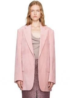 Dries Van Noten Pink Velvet Blazer