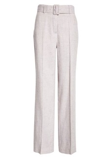 Dries Van Noten Pulla Belted Tailored Straight Leg Trousers