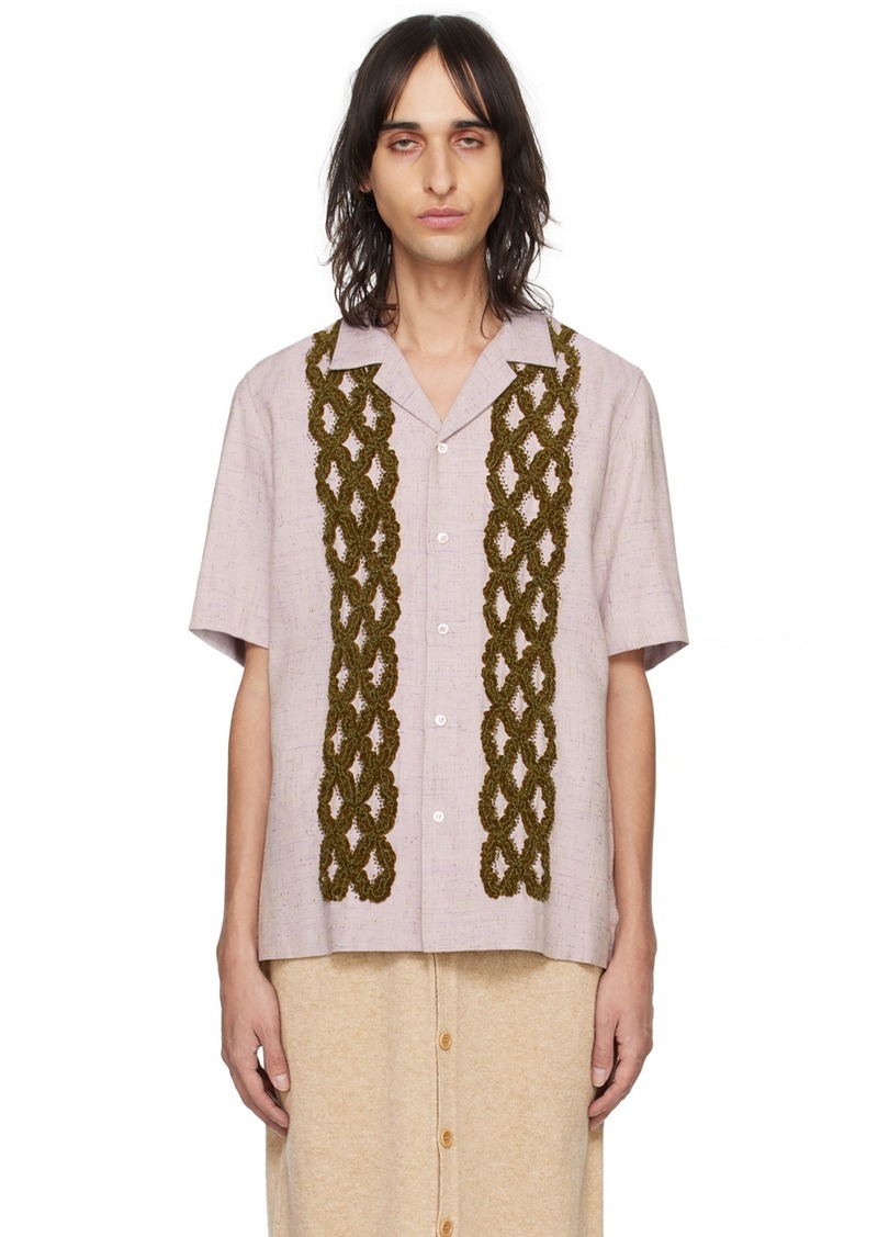 Dries Van Noten Purple Detail Shirt