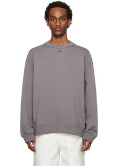 Dries Van Noten Purple Oversized Sweatshirt