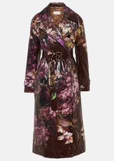 Dries Van Noten Ronas floral coated trench coat