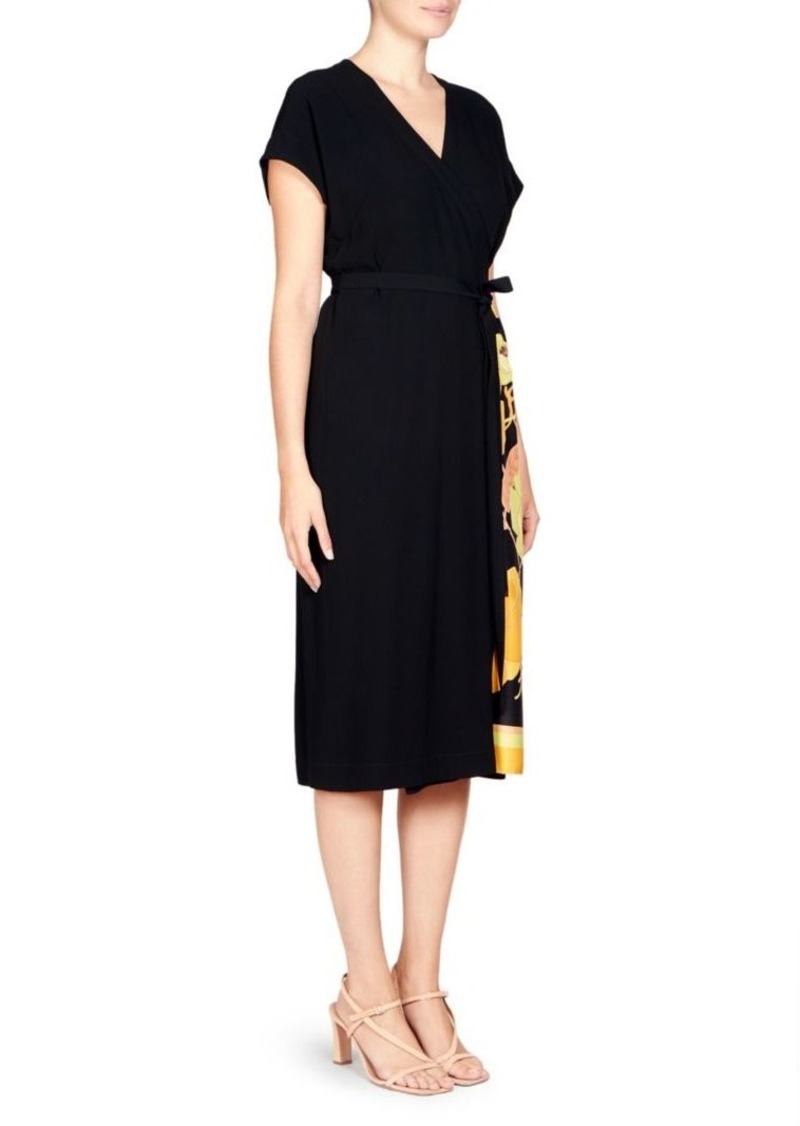 dries van noten wrap dress