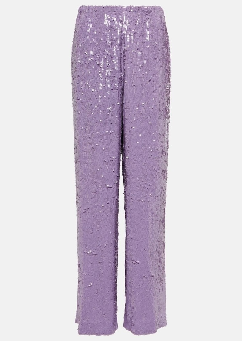 Dries Van Noten Sequined straight pants