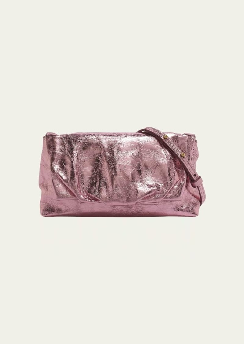 Dries Van Noten Small Pillow Metallic Leather Shoulder Bag