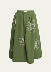 Dries Van Noten Soni Embroidered Circle-Cut Maxi Skirt