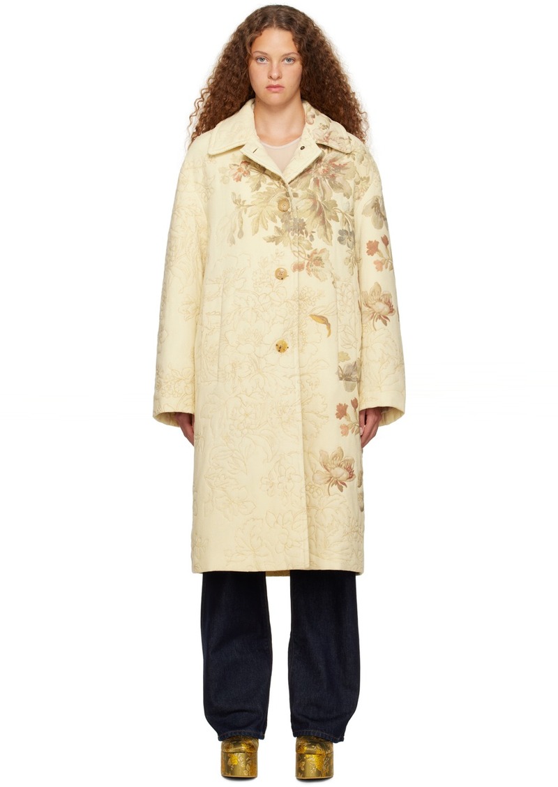 Dries Van Noten SSENSE Exclusive Off-White Coat