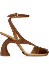 Dries Van Noten Tan Leather Heeled Sandals