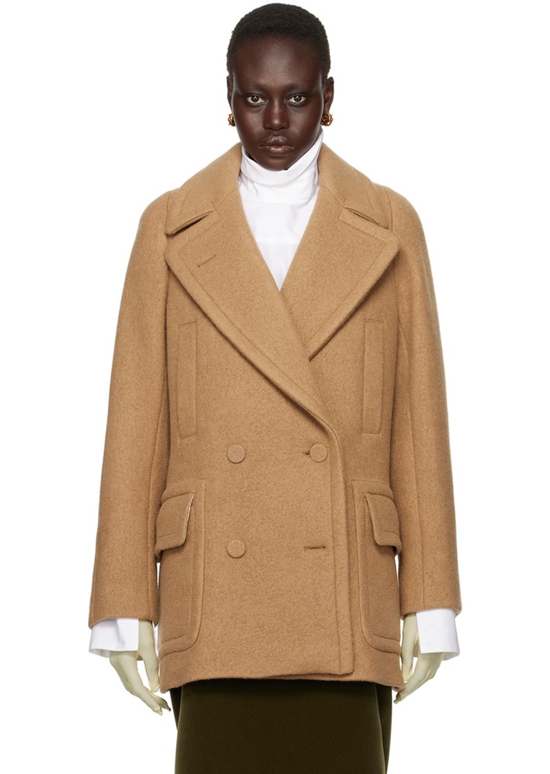 Dries Van Noten Tan Short Coat