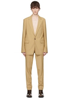 Dries Van Noten Tan Single-Breasted Suit
