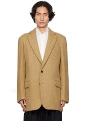 Dries Van Noten Tan Two-Button Blazer