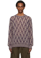 Dries Van Noten Taupe Jacquard Sweater