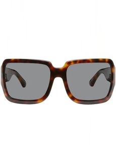 Dries Van Noten Tortoiseshell Linda Farrow Edition Oversized Sunglasses