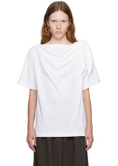 Dries Van Noten White Knotted T-Shirt