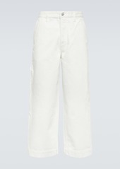 Dries Van Noten Cropped wide-leg jeans