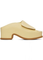 Dries Van Noten Yellow Block Heeled Sandals