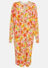 Dries Van Noten Floral-print jersey midi dress