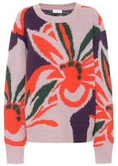 Dries Van Noten Floral wool and alpaca-blend sweater