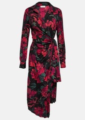 Dries Van Noten Floral wrap midi dress