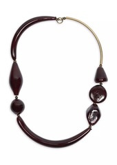 Dries Van Noten Goldtone & Glass Necklace