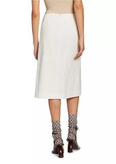 Dries Van Noten Linen-Cotton Midi-Skirt