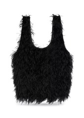 Dries Van Noten Marche Faux Fur & Leather Tote Bag